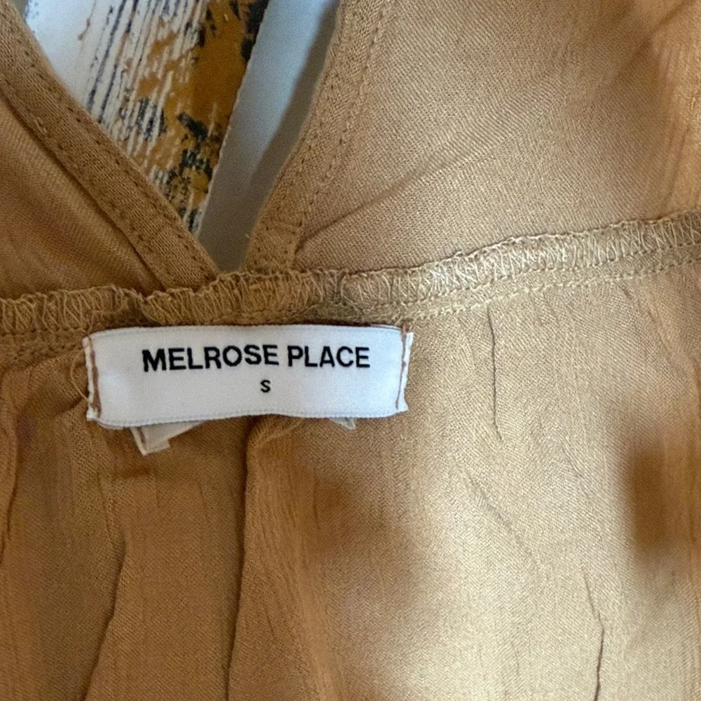 Melrose Place Tops Tan – Size Small NWOT